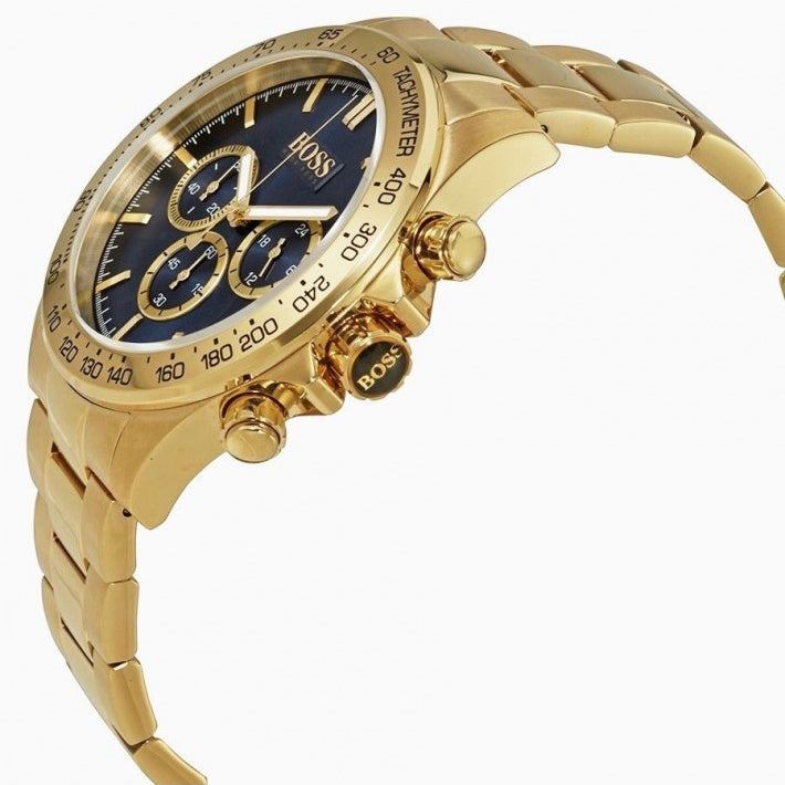 Montre HUGO BOSS Pour Homme en acier avec un fond bleu marine
