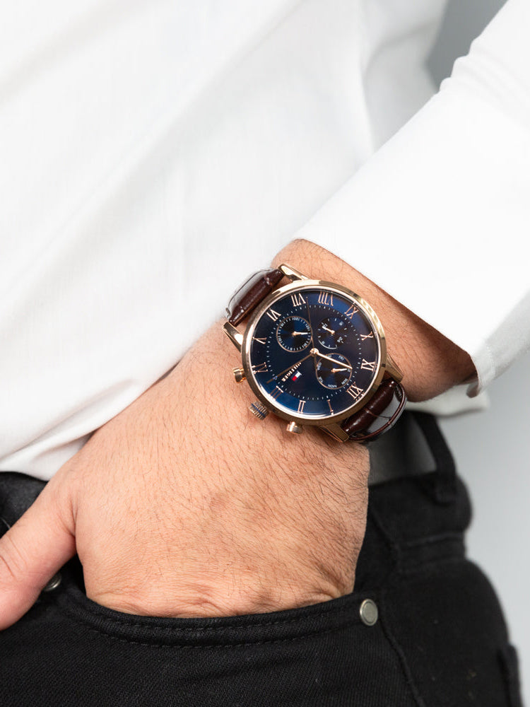 Tommy Hilfiger Kane Chronograph Blue Dial Men’s Watch