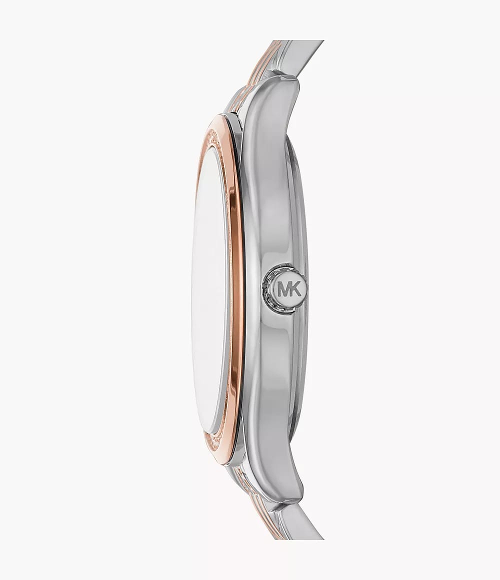Michael Kors MK7077 Women’s Mindy Three-Hand Two-Tone Stainless Steel