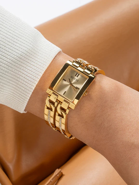 GUESS Ladies Gold Tone Analog Watch, GW0668L2