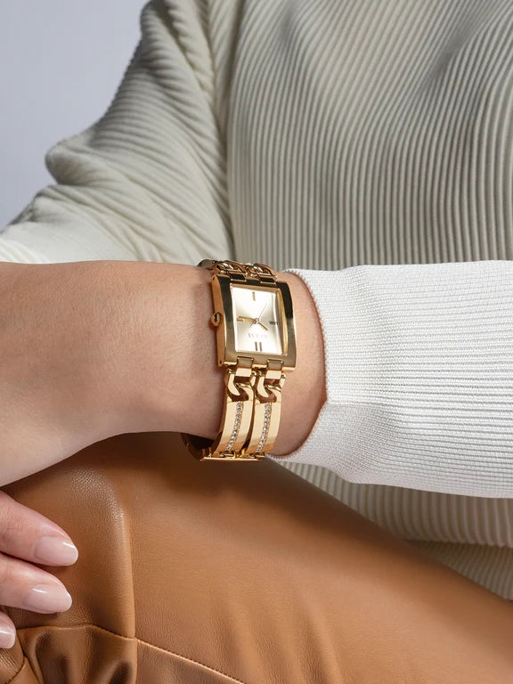 GUESS Ladies Gold Tone Analog Watch, GW0668L2