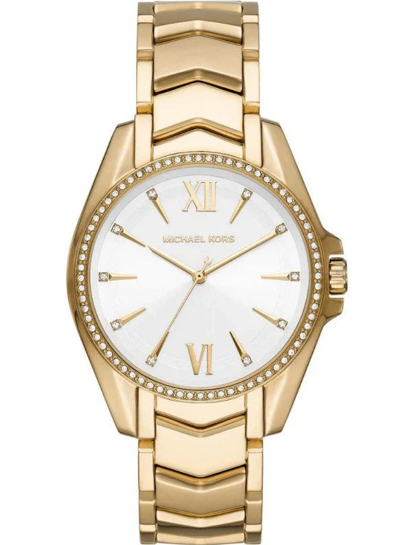 Michael Kors Whitney Stainless Steel Watch With Glitz Accents