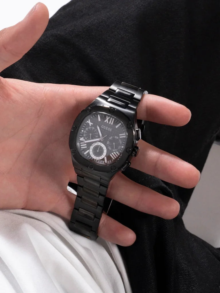 GUESS Mens Black Multi-function Watch