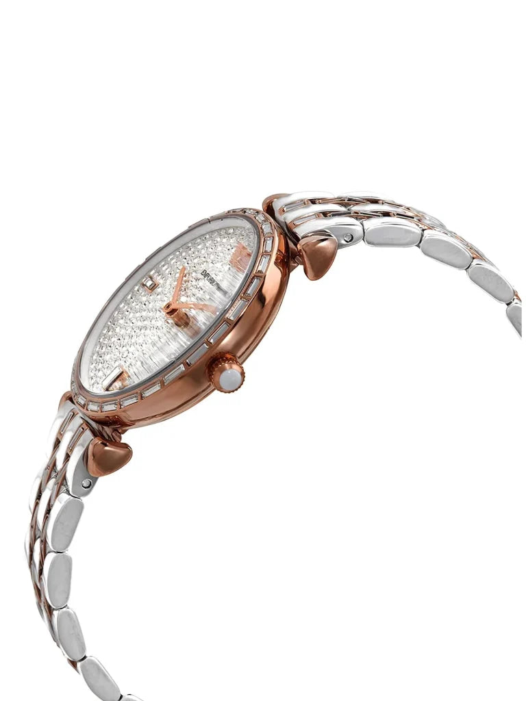 Emporio Armani Gianni Women’s Analog Stainless Steel Silver Dial 32mm Watch