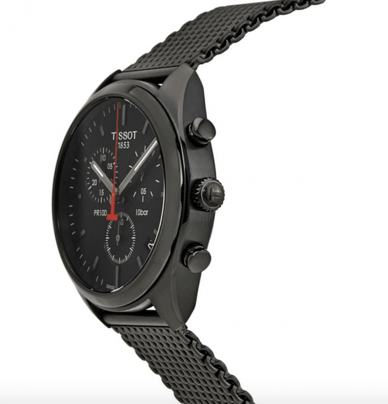 Tissot black pr 100 chronograph, t101.417.33.051.00 - visiowatch
