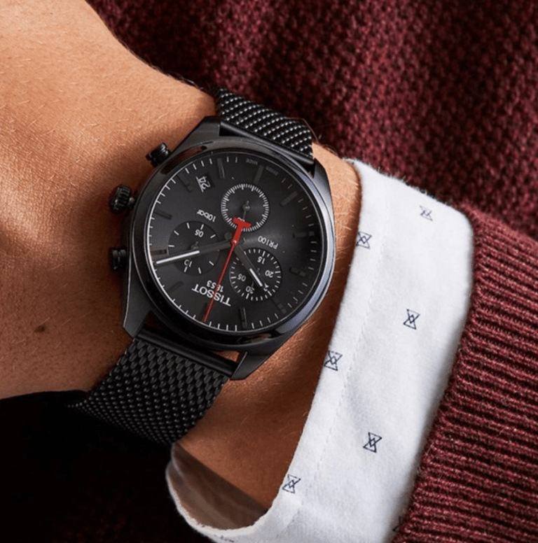 Tissot black pr 100 chronograph, t101.417.33.051.00 - visiowatch