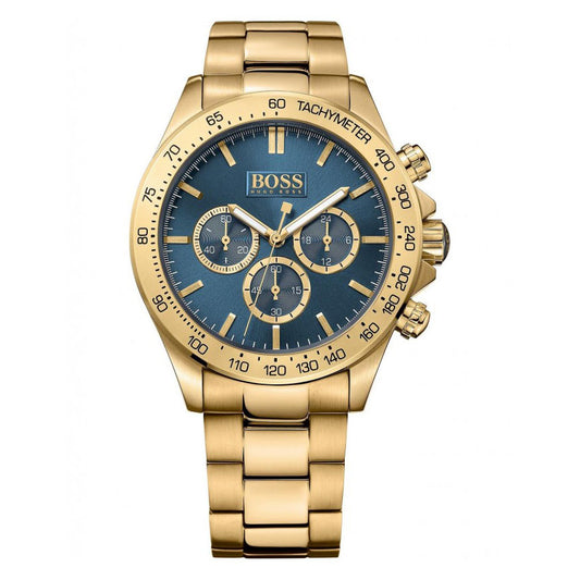 Montre HUGO BOSS Pour Homme en acier avec un fond bleu marine