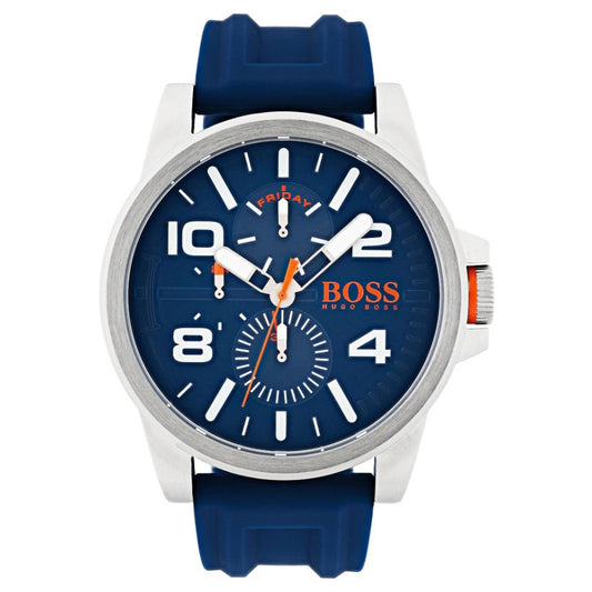 Montre Sport HUGO BOSS en silicone Bleu pour Homme, 1550008