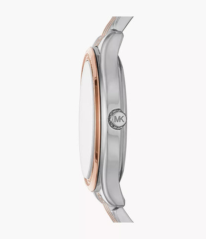 Michael Kors MK7077 Women’s Mindy Three-Hand Two-Tone Stainless Steel