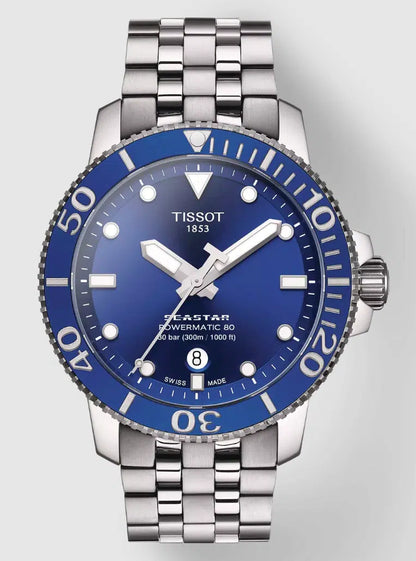 Montre Tissot Seastar 1000 Powermatic 80 pour Homme ,T120.407.11.041.00
