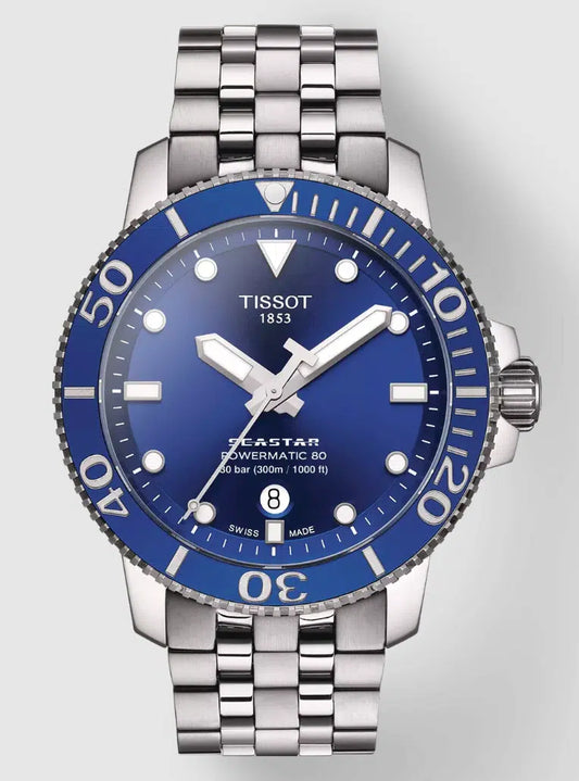 Montre Tissot Seastar 1000 Powermatic 80 pour Homme ,T120.407.11.041.00