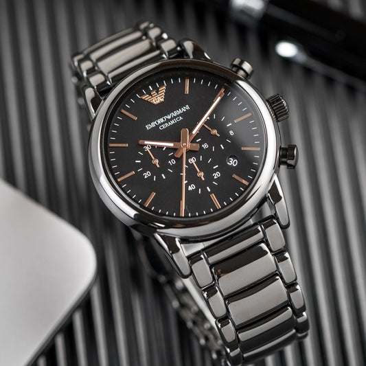 Emporio Armani Men’s Luigi Chronograph Watch Ceramic