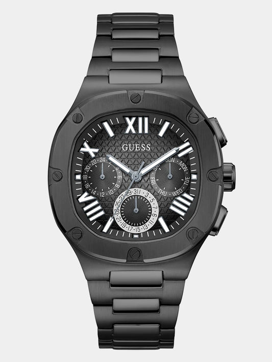 GUESS Mens Black Multi-function Watch