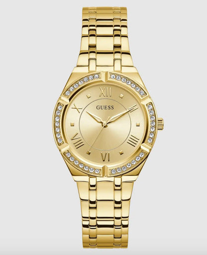 Montre - Guess femme Cosmo GW0033L2 en acier inoxydable doré - visiowatch