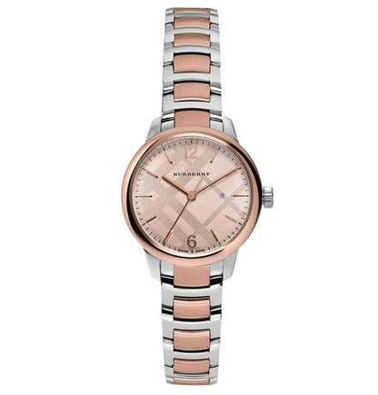 burberry ladies watch swiss classic two tone