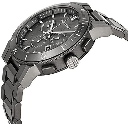 BURBERRY GunMetal Men’s Swiss Made Stainless Steel, BU9381 - visiowatch
