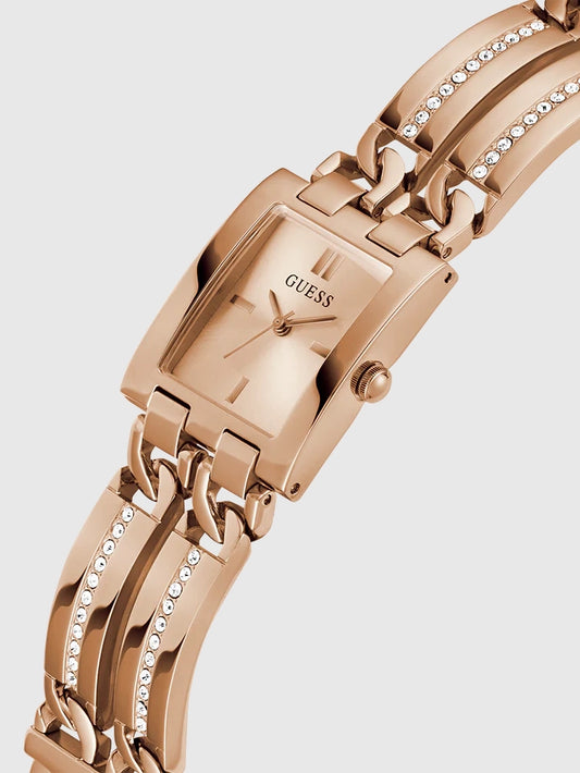 GUESS Ladies Rose Gold Tone Analog Watch,GW0668L3