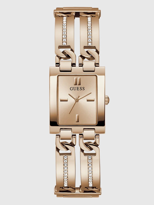 GUESS Ladies Rose Gold Tone Analog Watch,GW0668L3