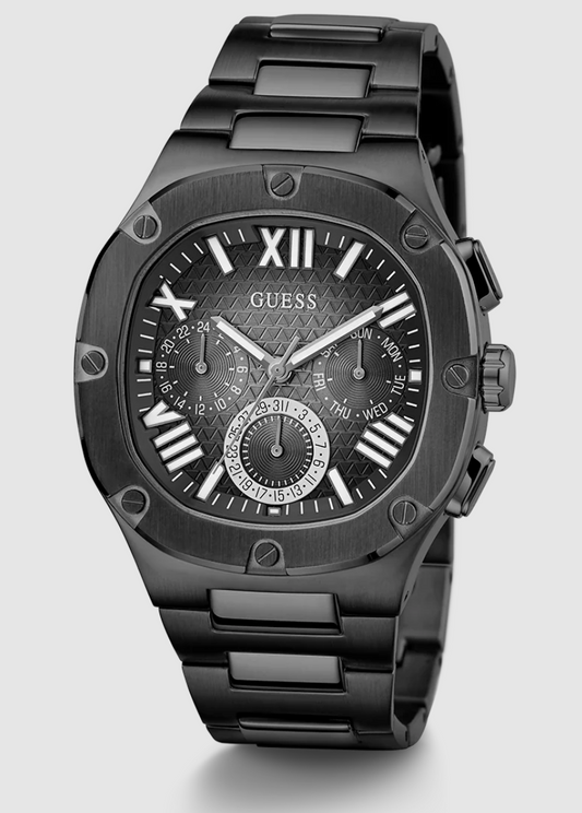 GUESS Mens Black Multi-function Watch