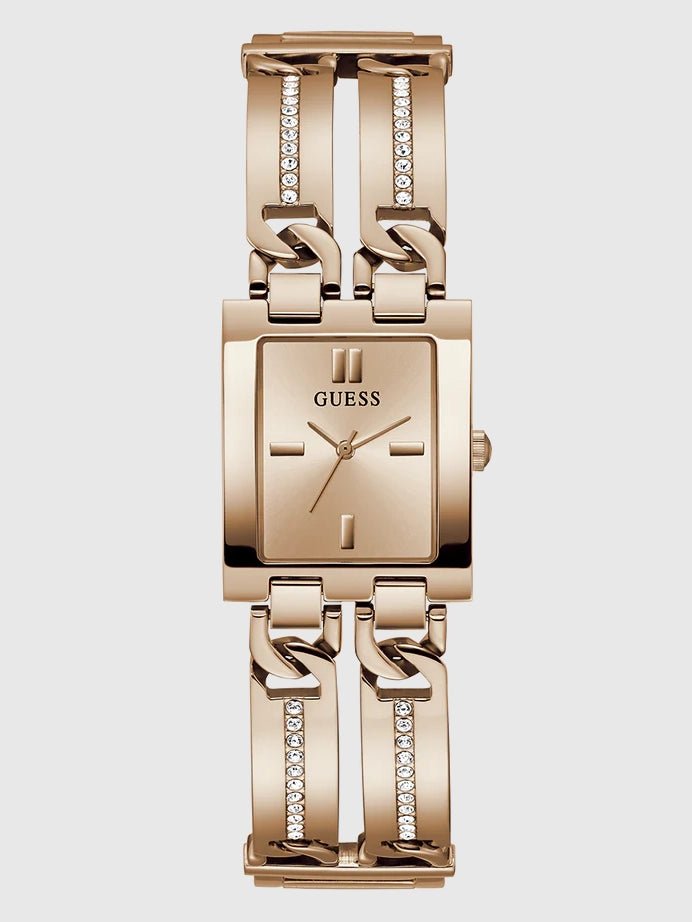 guess ladies rose gold tone analog watch,gw0668l3 - visiowatch