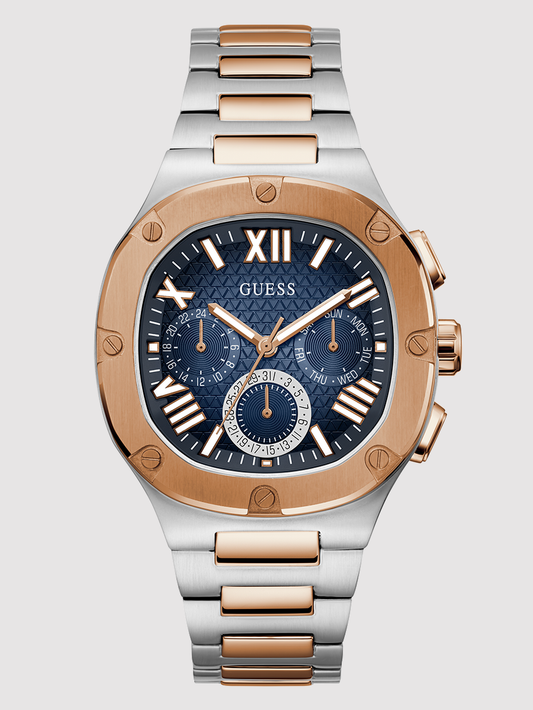 GUESS Mens Gunmetal Multi-function Watch