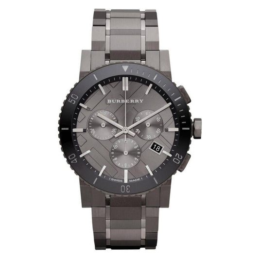 BURBERRY GunMetal Men’s Swiss Made Stainless Steel, BU9381 - visiowatch