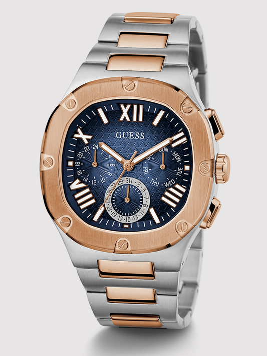 GUESS Mens Gunmetal Multi-function Watch