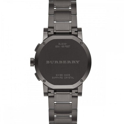 BURBERRY GunMetal Men’s Swiss Made Stainless Steel, BU9381 - visiowatch