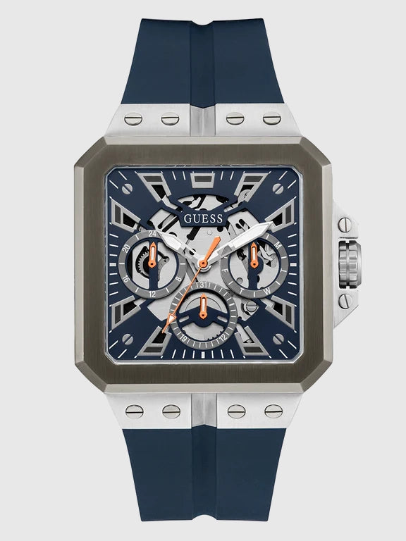 GUESS Mens Navy 2-Tone Multi-function Watch, GW0637G1