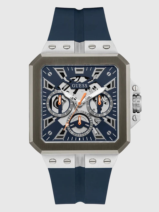 GUESS Mens Navy 2-Tone Multi-function Watch, GW0637G1